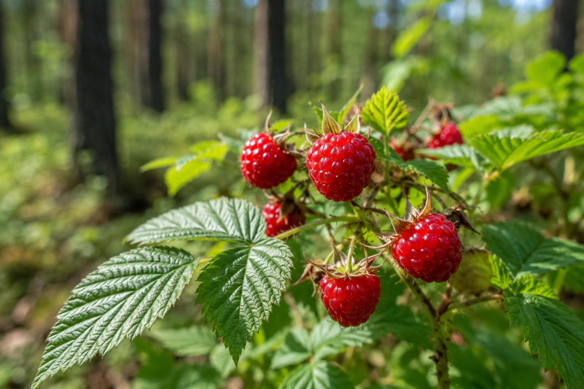 Tuoreita metsävadelma
